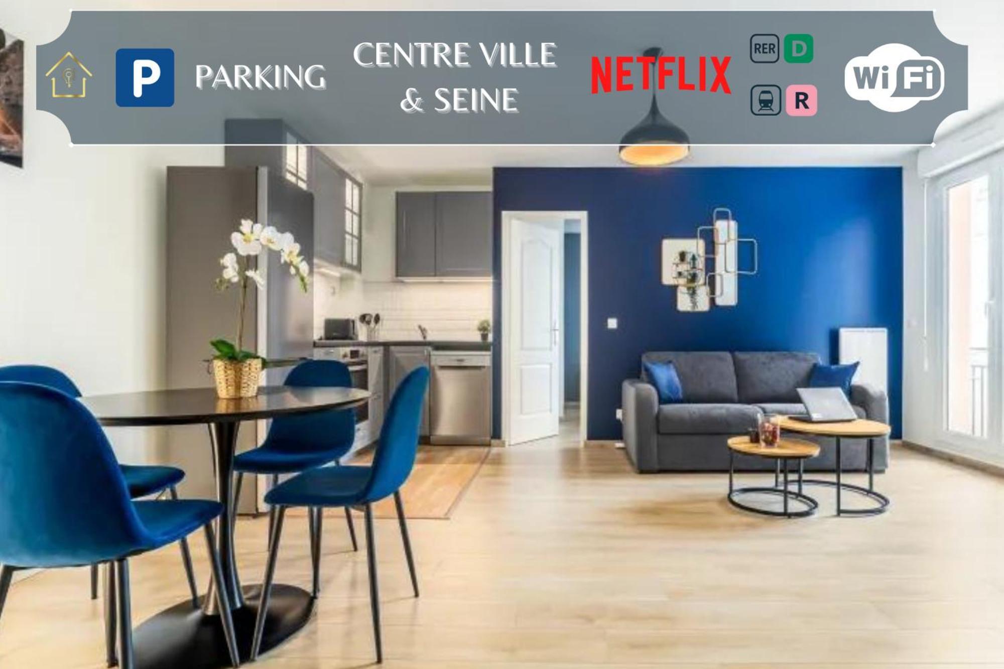 Appartement L'Ilot Bleu Paradis Melun Exterior foto