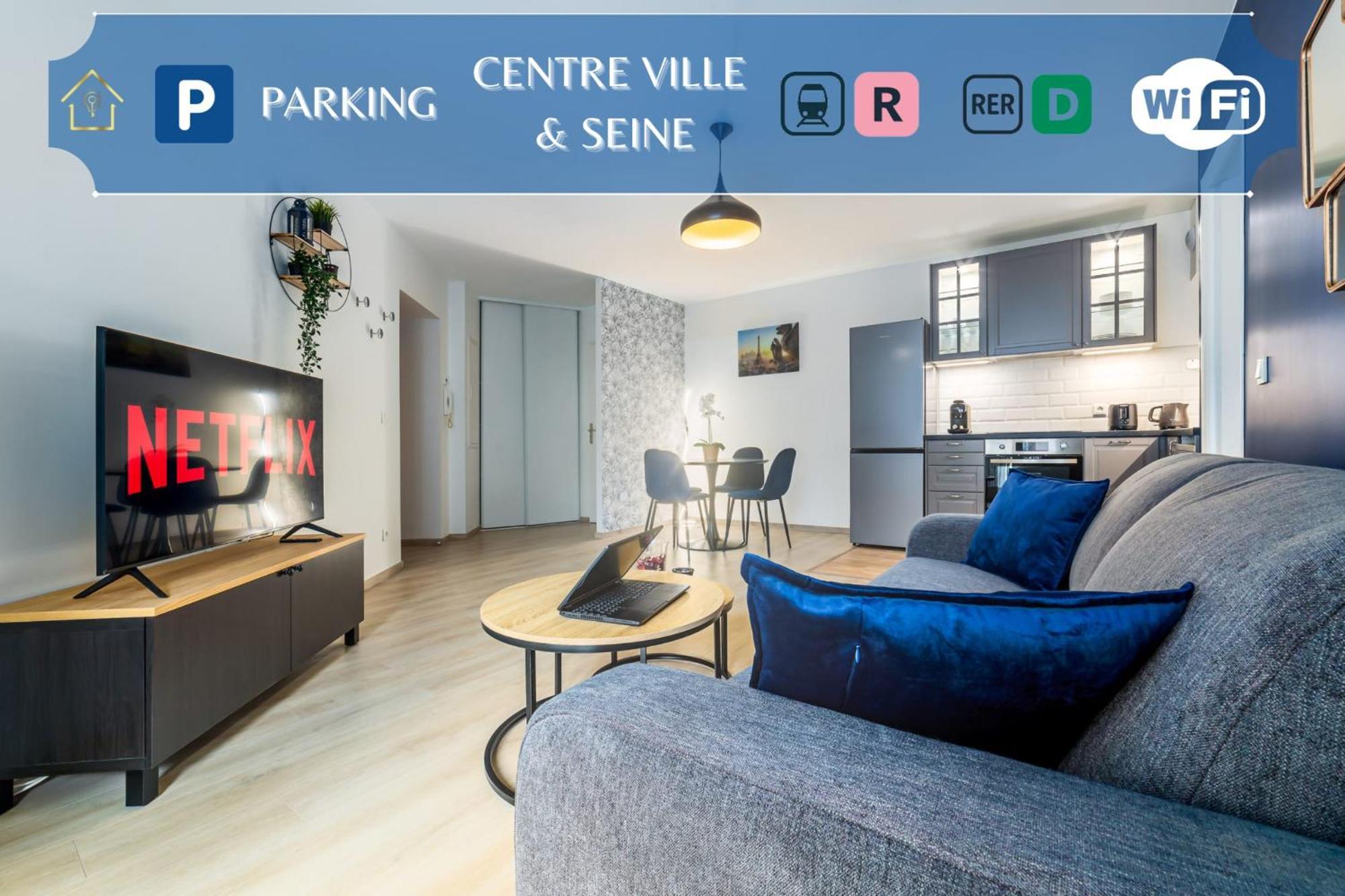 Appartement L'Ilot Bleu Paradis Melun Exterior foto